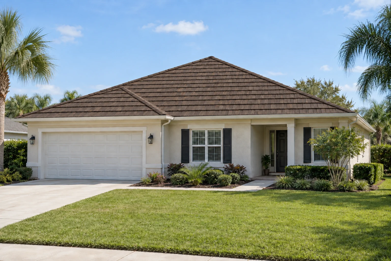 Illustrative Stone-coated steel roof appearance